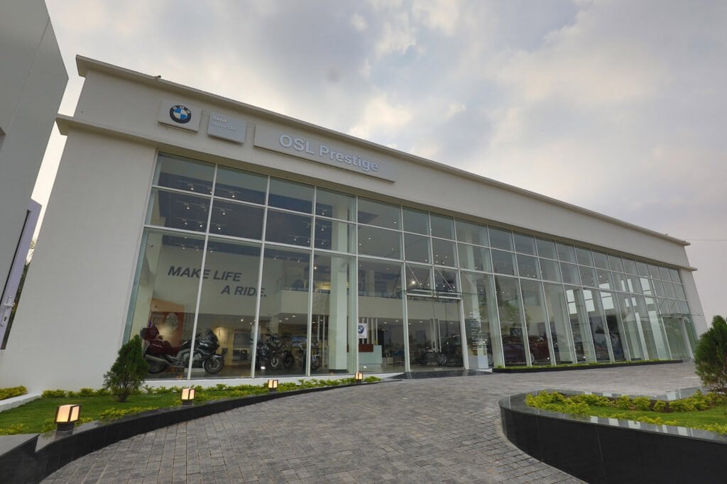 superbike showroom of BMW