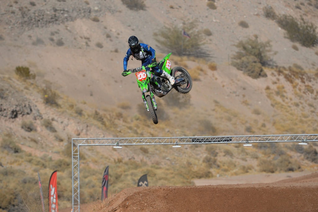 zach bell on his 2021 kx450x at the 2021 mesquite ngpc