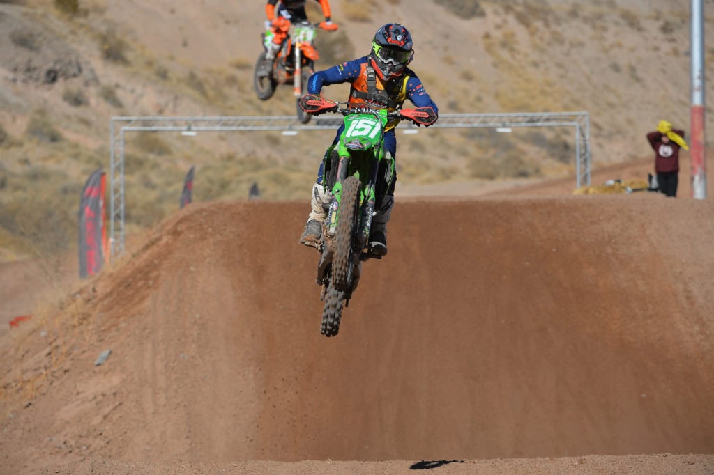 clay hengeveld on his 2021 kx250x at the 2021 mesquite ngpc