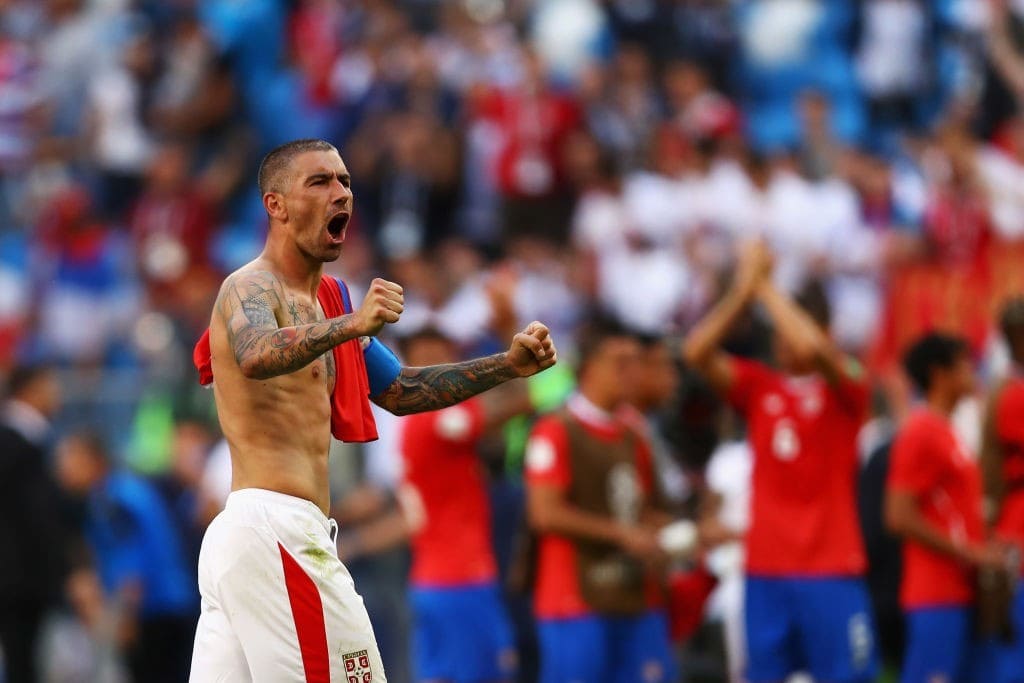 Can captain Kolarov hold off the dangerous Shaqiri? (Photo by Dean Mouhtaropoulos/Getty Images)