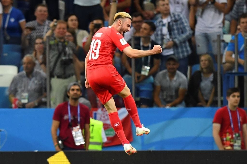 Drmic netted his first goal of the tournament (Photo by MARTIN BERNETTI/AFP/Getty Images)