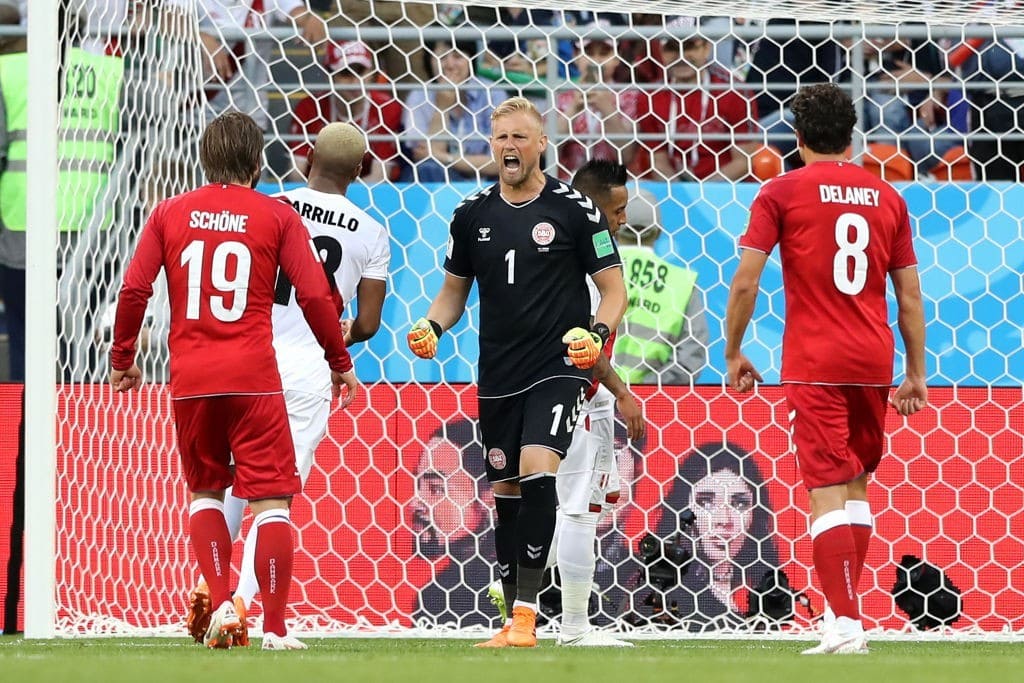 Can Kasper Schmeichel rally himself and his Denmark teammates with a big display? (Photo by Elsa/Getty Images)