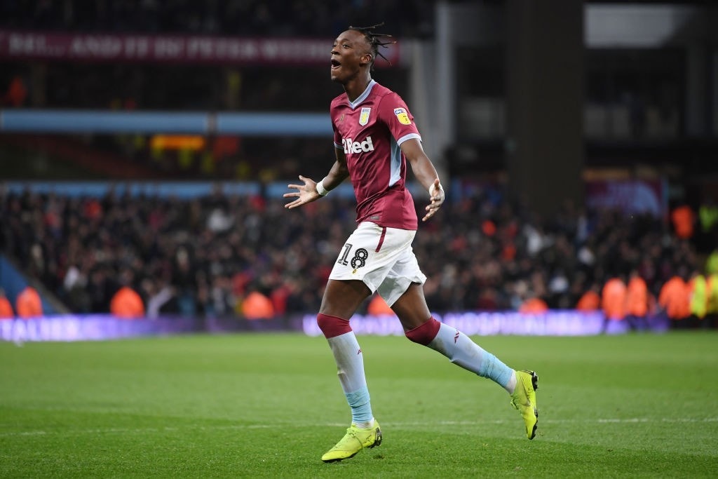 Tammy Abraham has been in prolific form at Aston Villa this season, scoing 16 goals in 20 games so far. (Photo by Laurence Griffiths/Getty Images)