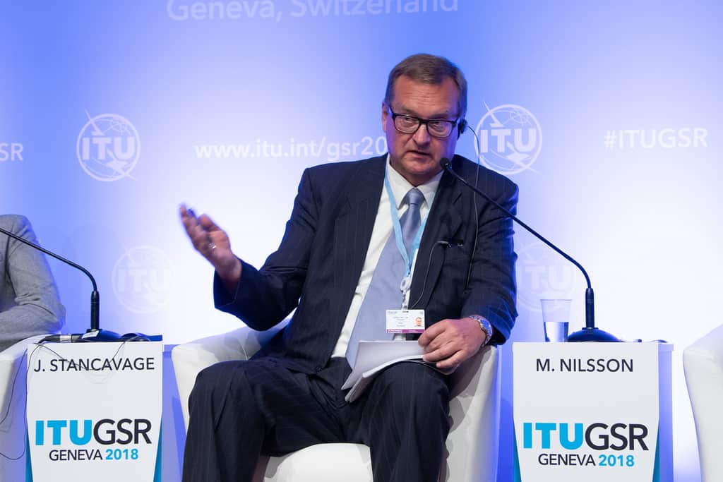 Mats Nilsson, Ericsson Director at the ITU GSR Geneva 2018: Global Dialogue on AI, IoT and Cybersecurity sprint-and-ericsson-partnership