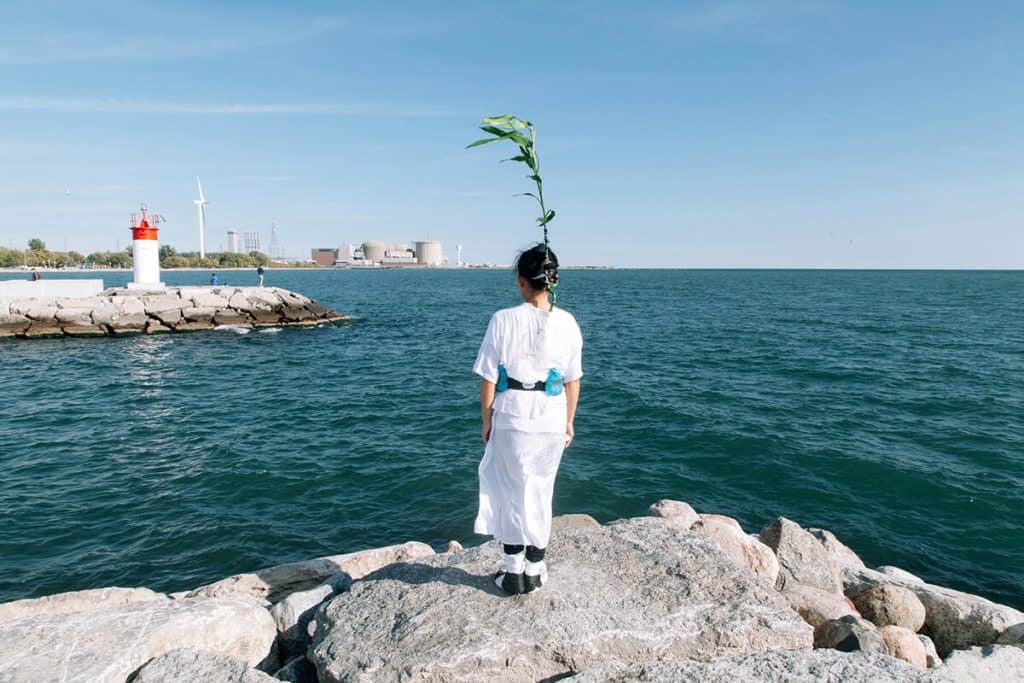 Ayumi Goto Rinrigaku, 2016 documentation of performance Courtesy of the Artist Photo: Yuula Benivolski