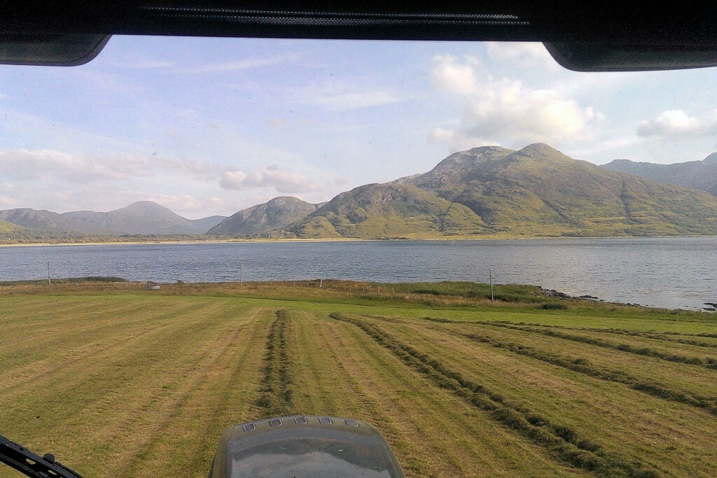 View on the Isle of Mull Cheese Farm