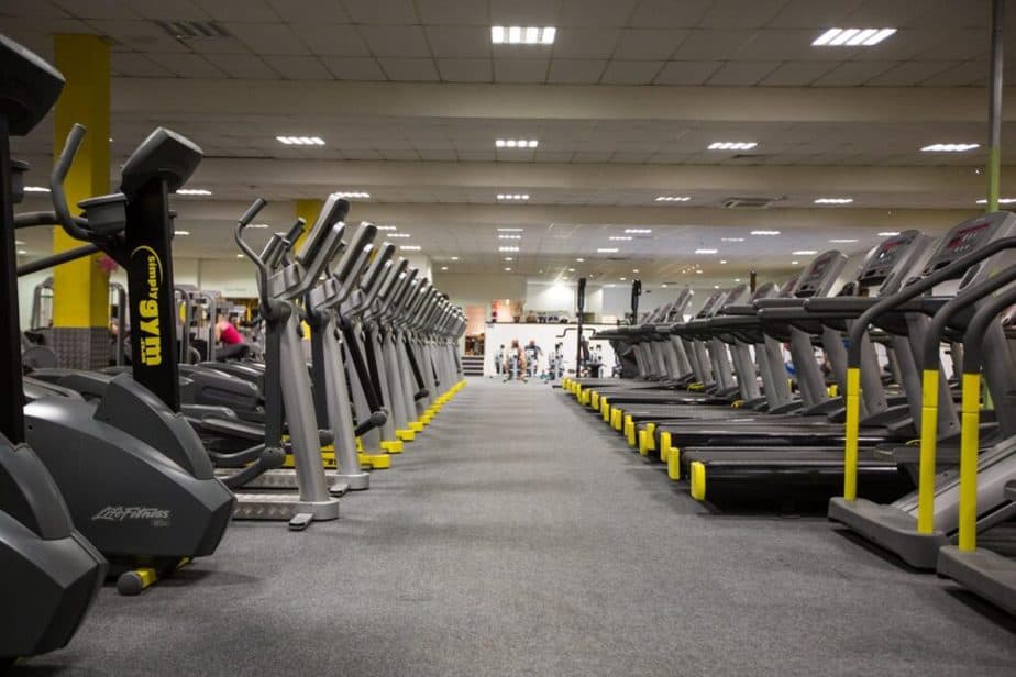 A gym with a different equipment