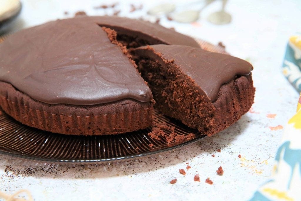 Mocha Cake; gluten free, egg free, dairy free, vegan perfect for National Picnic Week