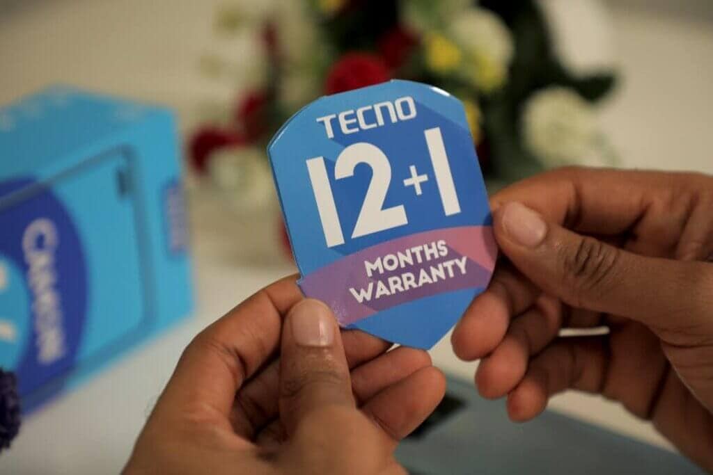 Camon 16 waranty card