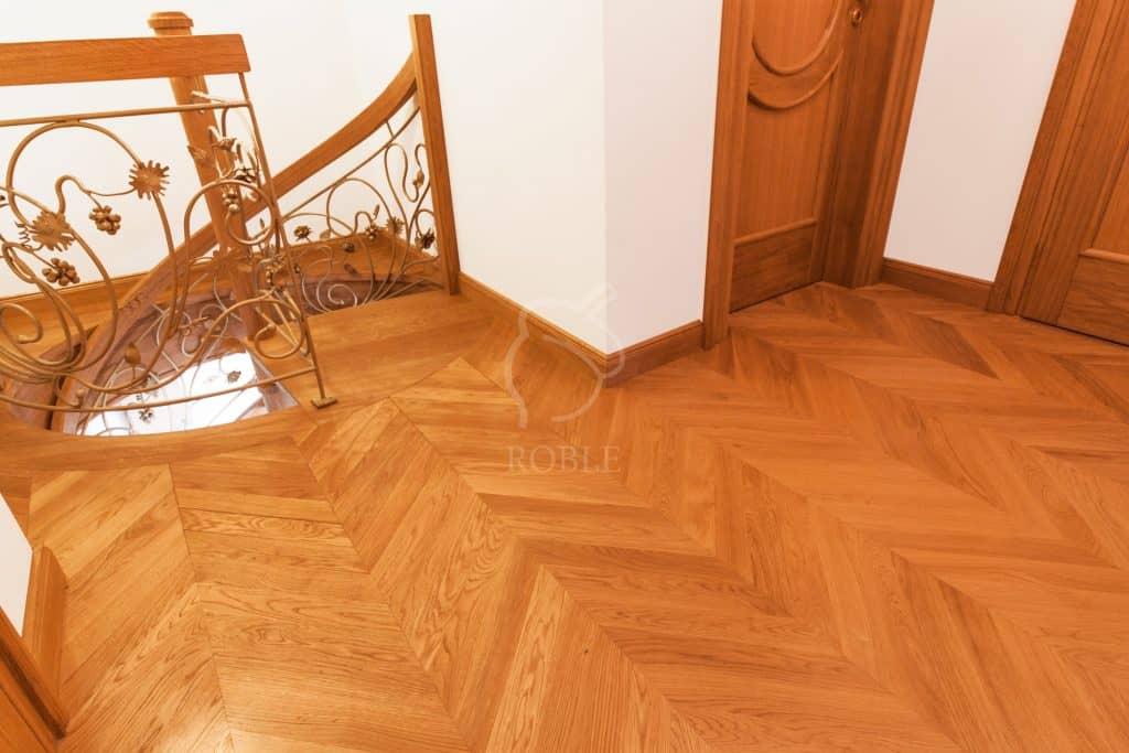 jodła chevron dębowa