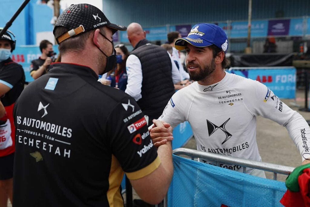 Antonio Felix Da Costa, écurie Techeetah, 3eme à l'issue de la course 2 du Formule E - New York E-Prix