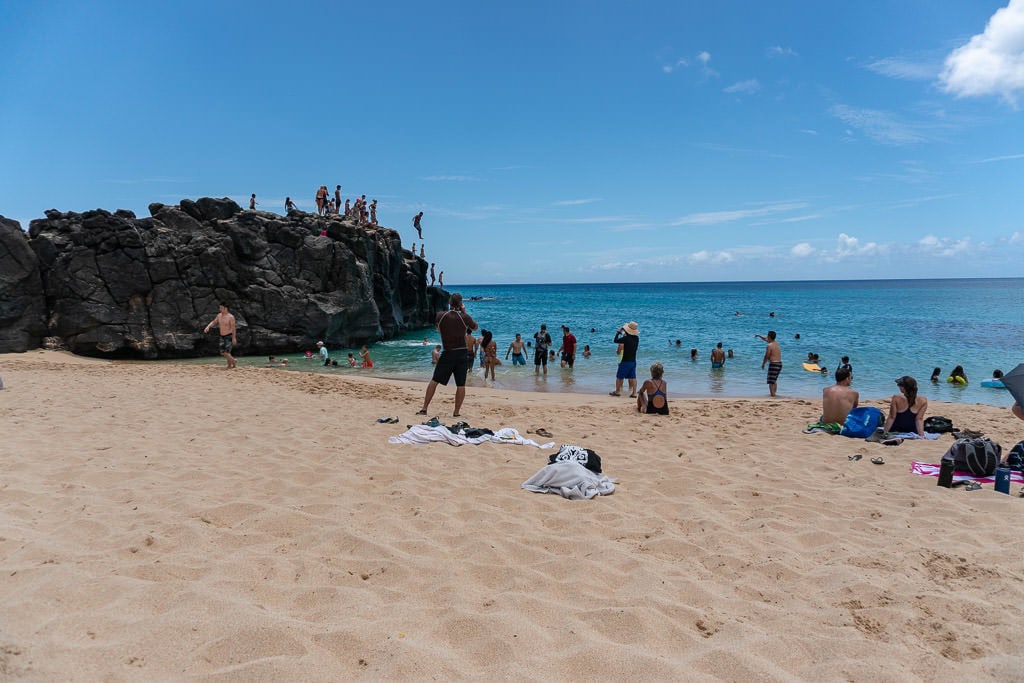 beach at oahu's north shore