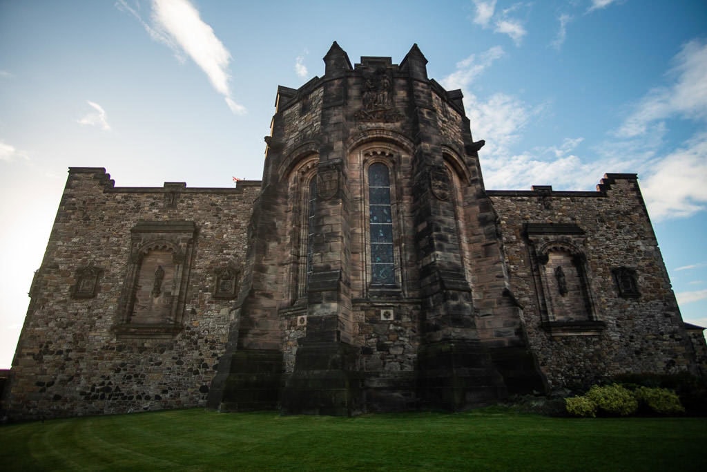 outside of Edinburgh Scotland castle