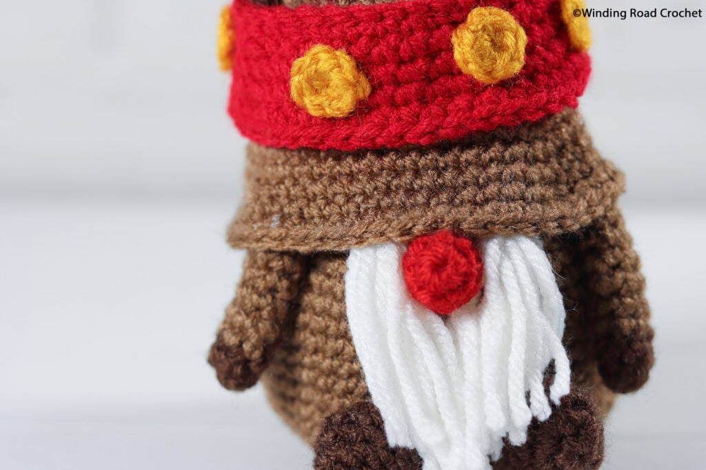 Crochet a reindeer gnome to celebrate the holidays with you. Free crochet pattern and a helpful video tutorial series to help beginners.