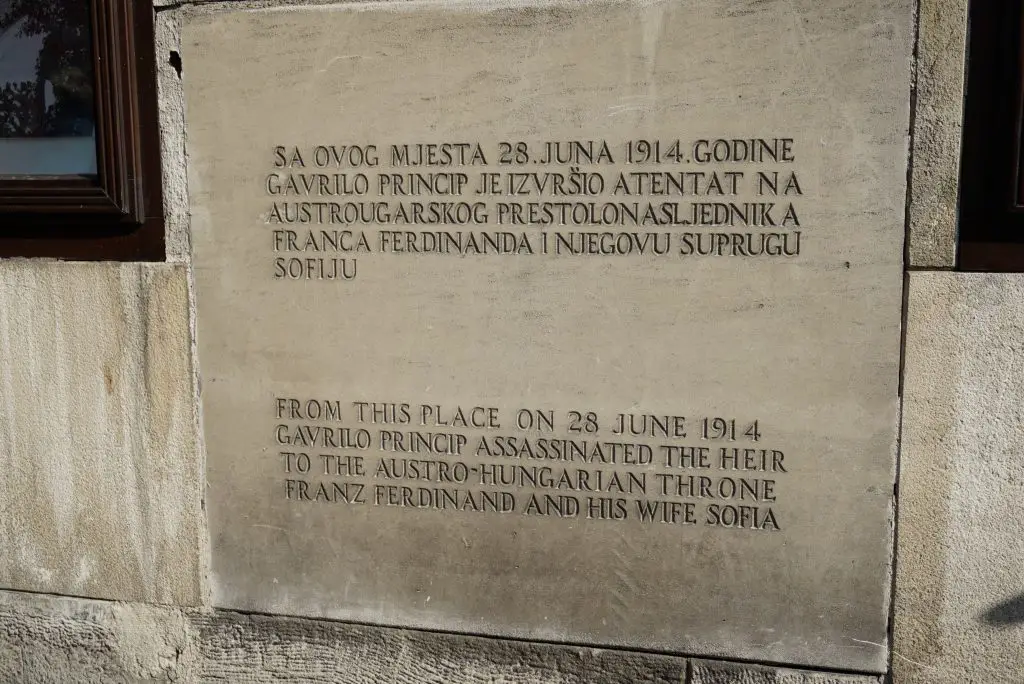 Place of the assassination of the Archduke Franz Ferdinand, Sarajevo, Bosnia and Herzegovina - Experiencing the Globe