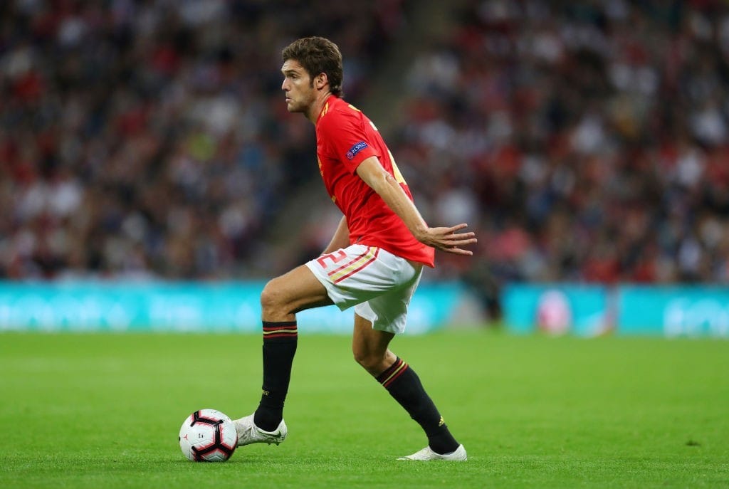Alonso made his competitive debut for Spain (Photo by Catherine Ivill/Getty Images)
