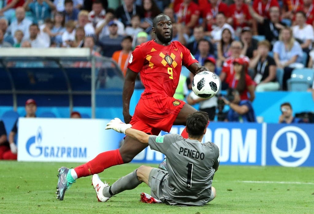 A quickfire double by Lukaku led Belgium to a win (Photo by Richard Heathcote/Getty Images)