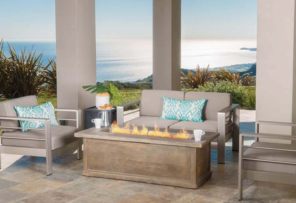 Rectangular Liquid Propane Fire Pit