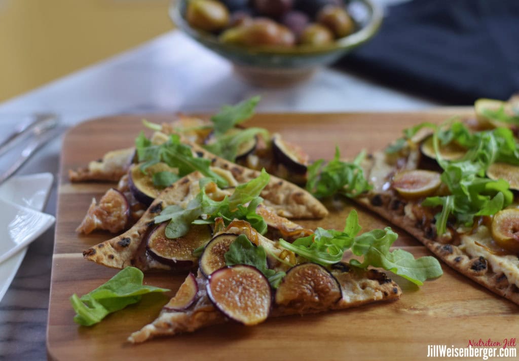fig and ricotta flatbread