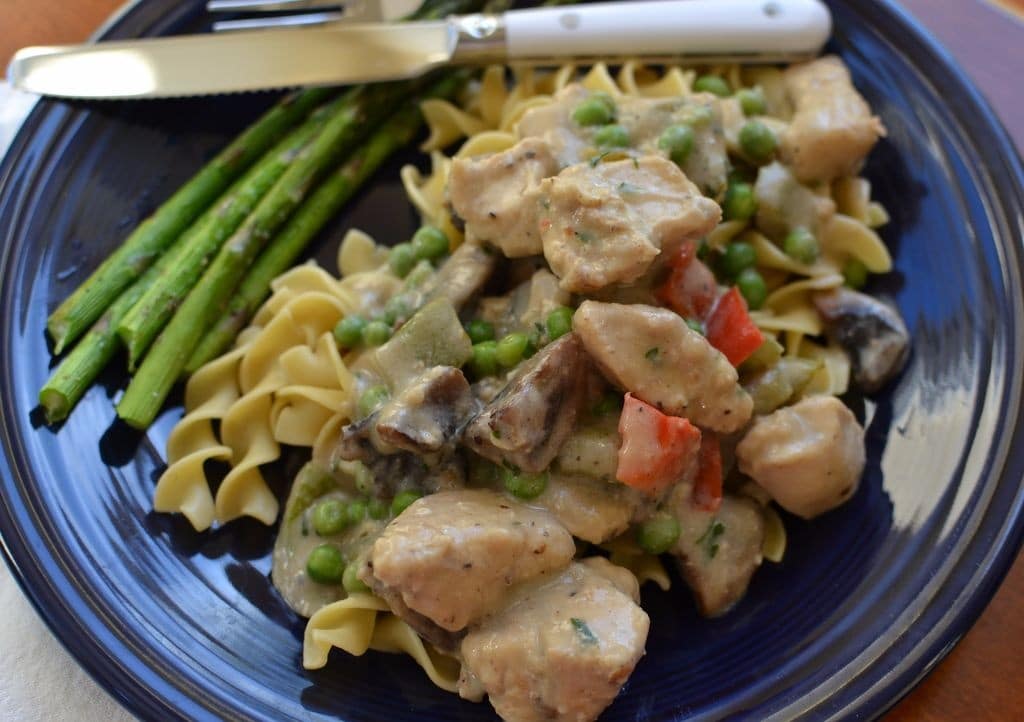 Chicken a la king small town woman
