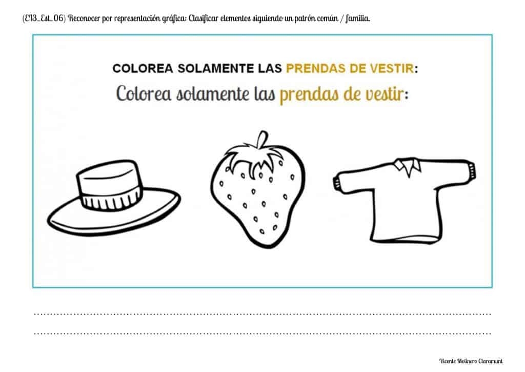 Reconocer por representaci贸n gr谩fica: Patr贸n Com煤n / Familia