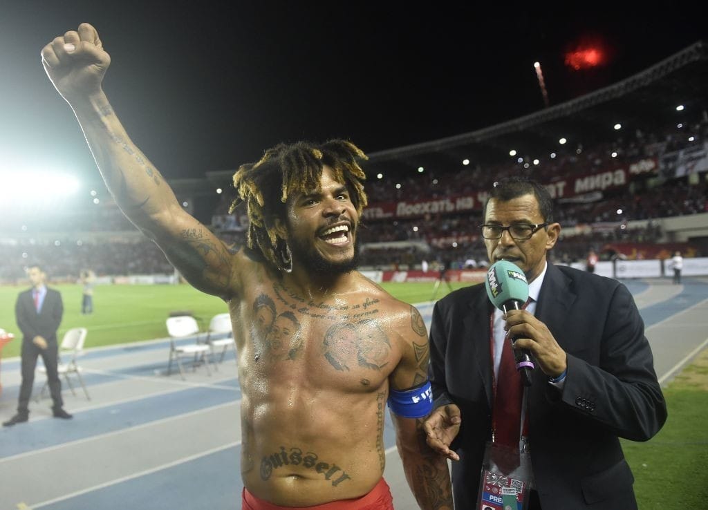 A national hero. (Photo courtesy - Rodrigo Arangua/AFP/Getty Images)