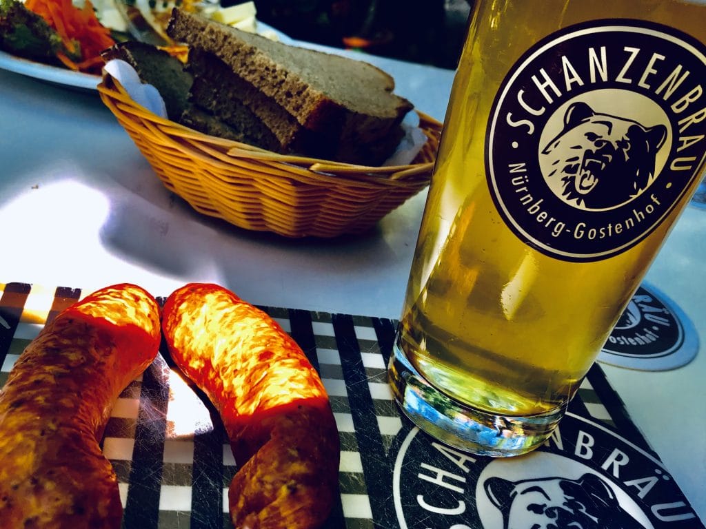 Der Schanzenbräu Biergarten ist wirklich schön.