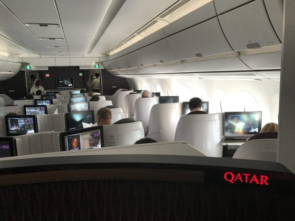 Doha nach Frankfurt im Airbus A350 Business Class Doha nach Frankfurt im Airbus A350 Business Class