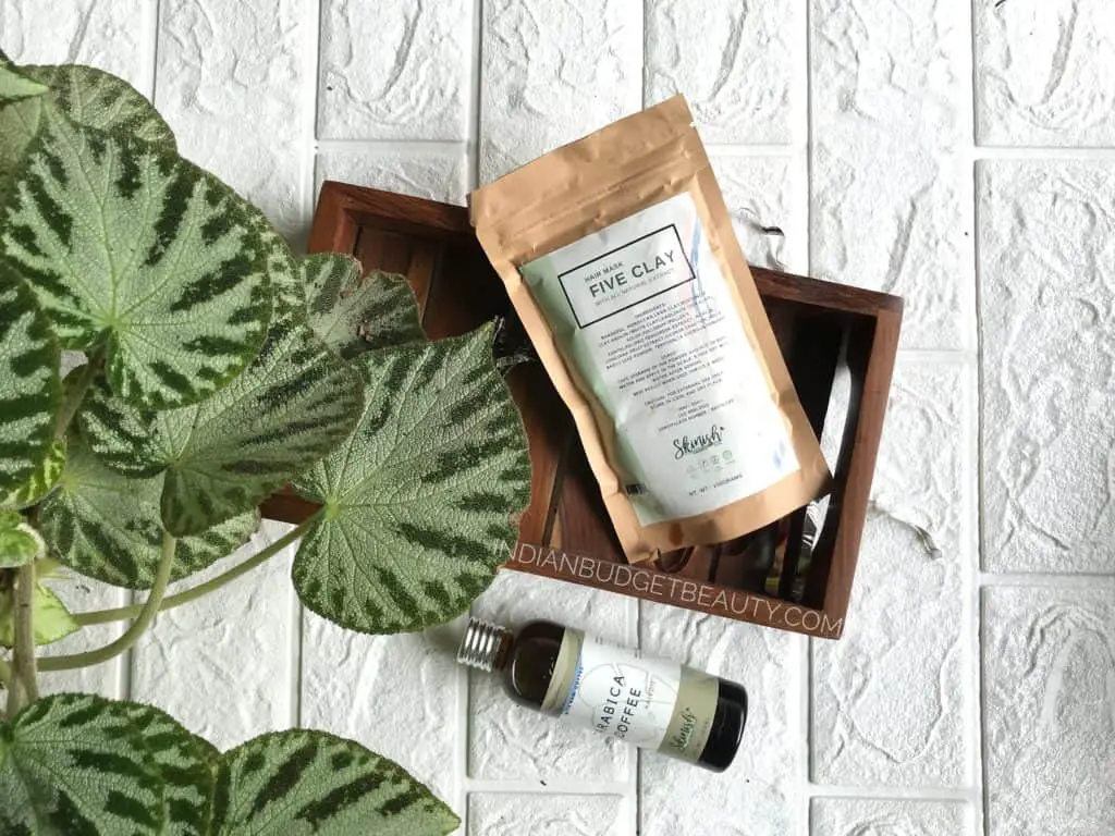 skinish arabica coffee hair oil five clay hair mask review skinish-arabica-coffee-hair-oil-five-clay-hair-mask-review