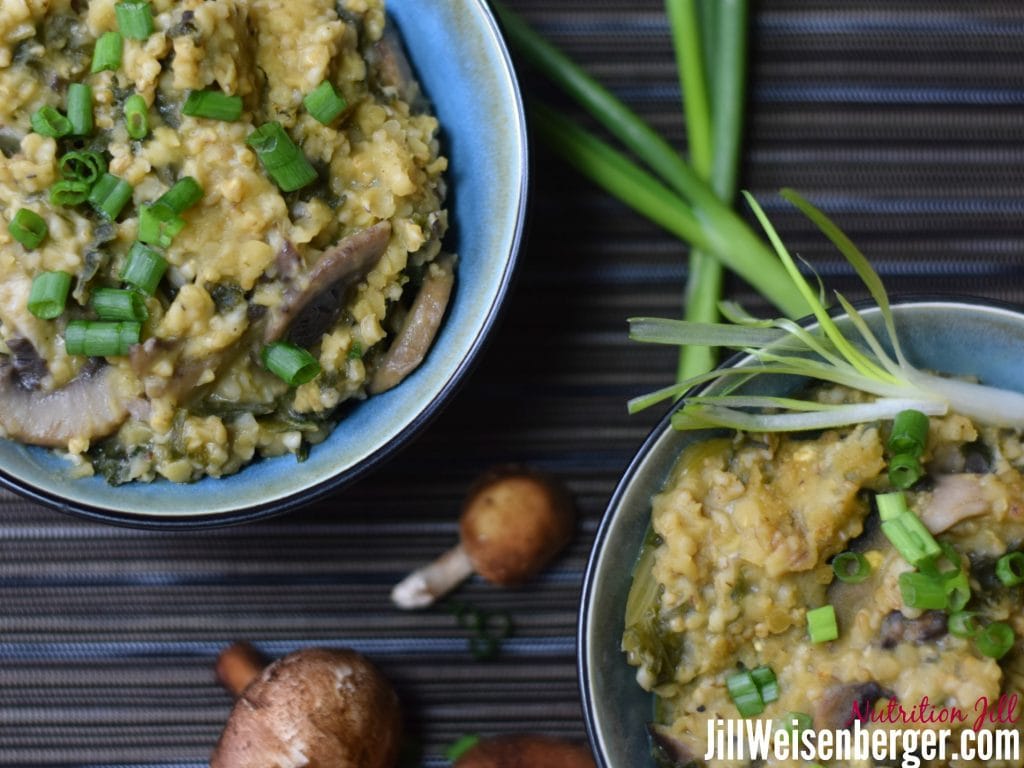 Healthy Savory Oats and Lentils Recipe