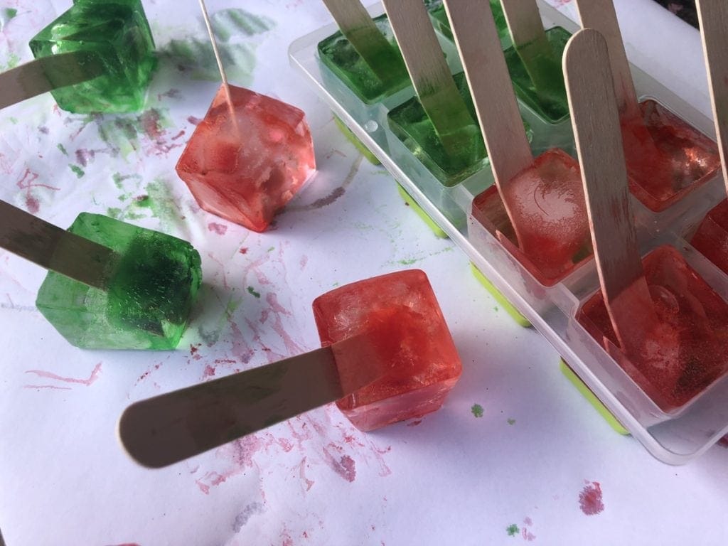Christmas Sensory Ice Play