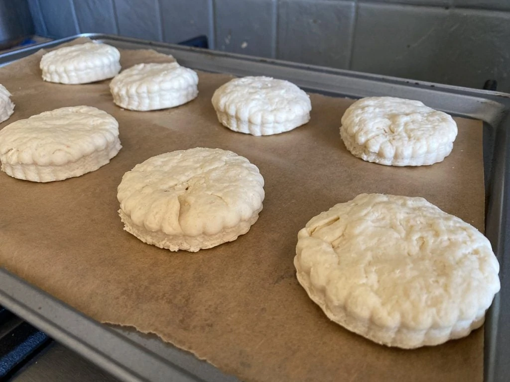 Scones ready for baking