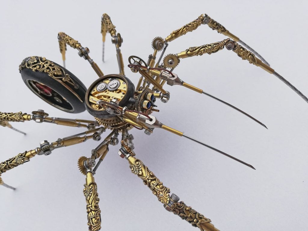 Amazing Steampunk Spider by Peter Szucsy