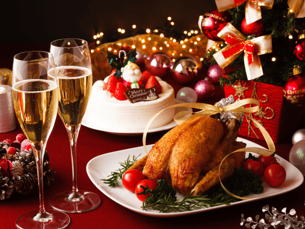 One of the biggest things about Christmas is the food. Christmas time means you are surrounded by all the good stuff. You cannot beat the Christmas roast and then lounging around on the sofa for the rest of the day in a food coma.
