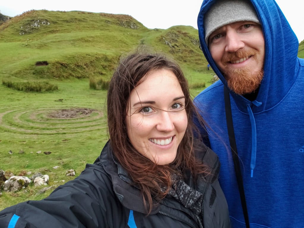 Brooke and Buddy with huge smiles on their face at Fairy Glen