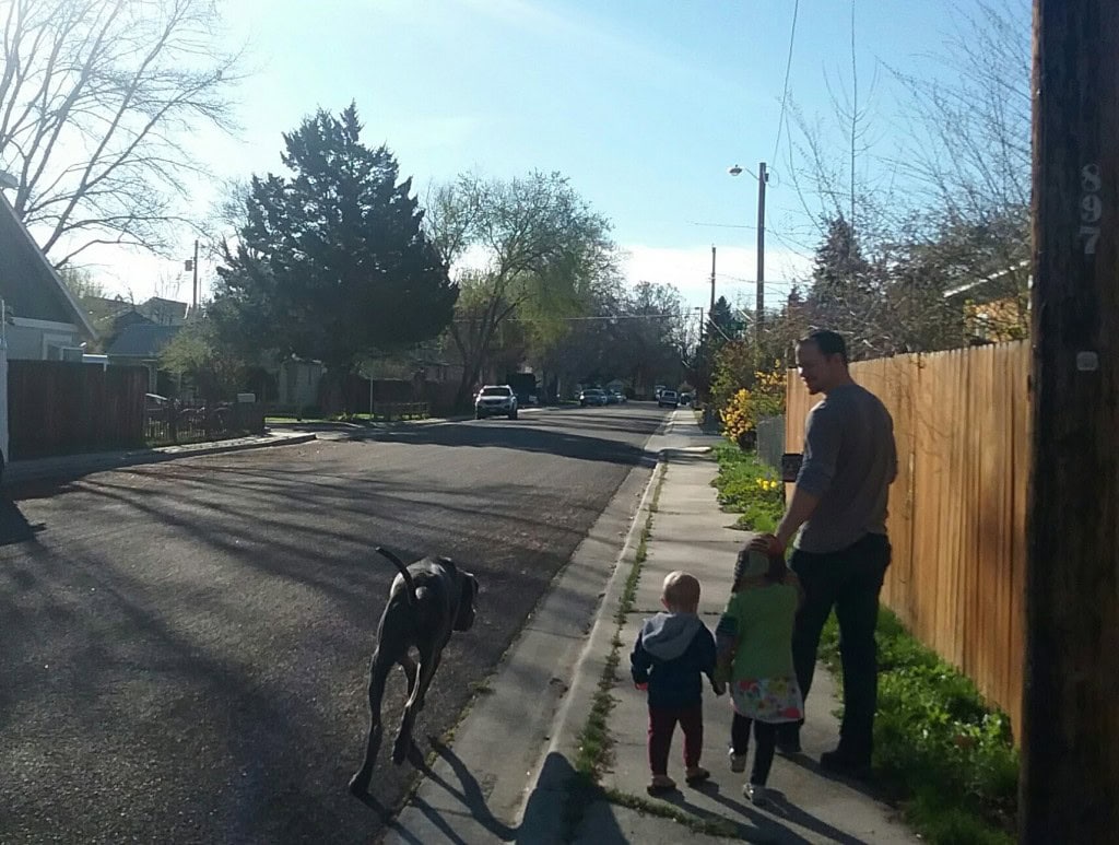 I love that Miles finally wants to hold hands! He's been so independent!