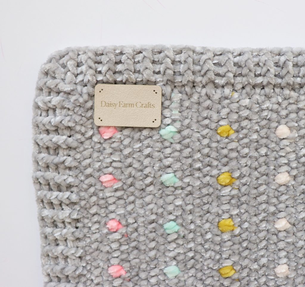Crochet Candy Dots Baby Blanket