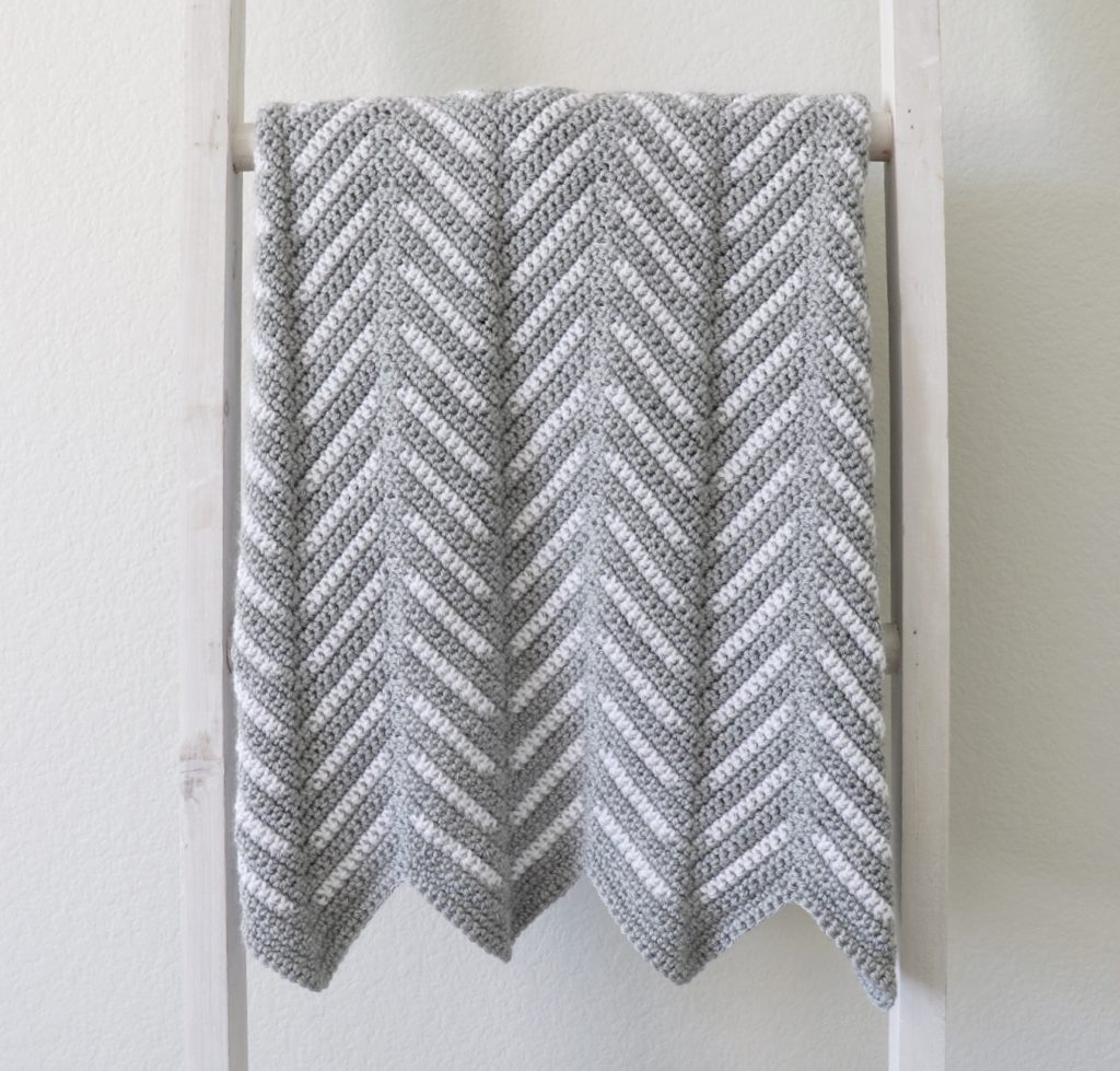 Crochet Chevron Arrows Blanket