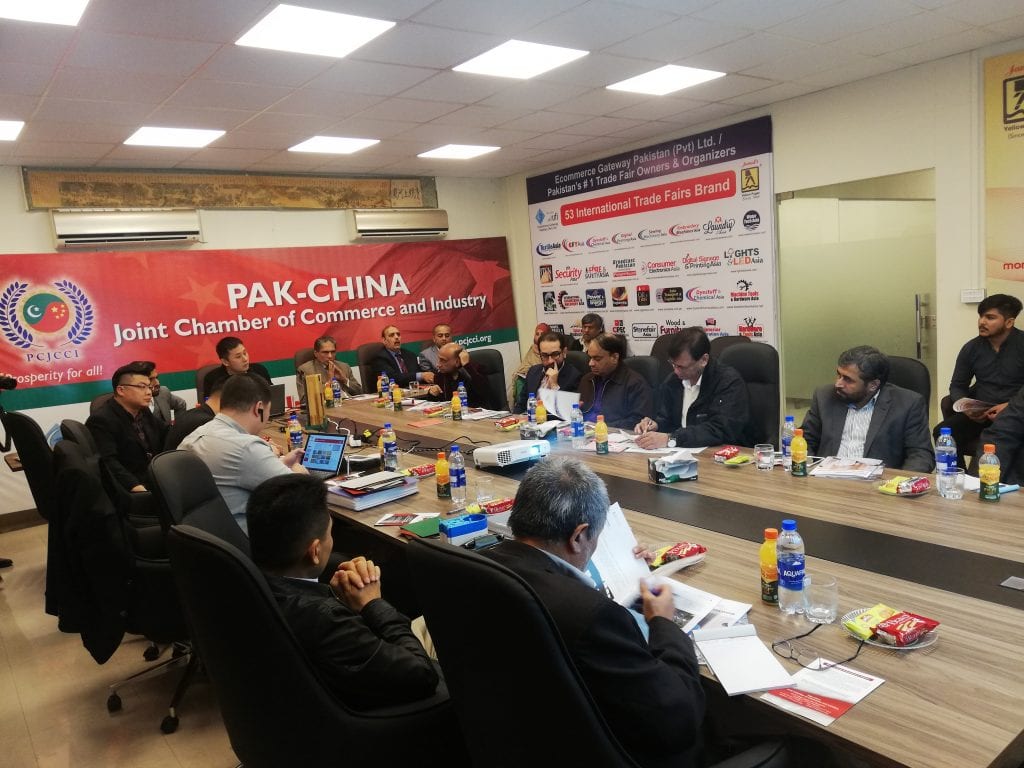 six-member Chinese business delegation