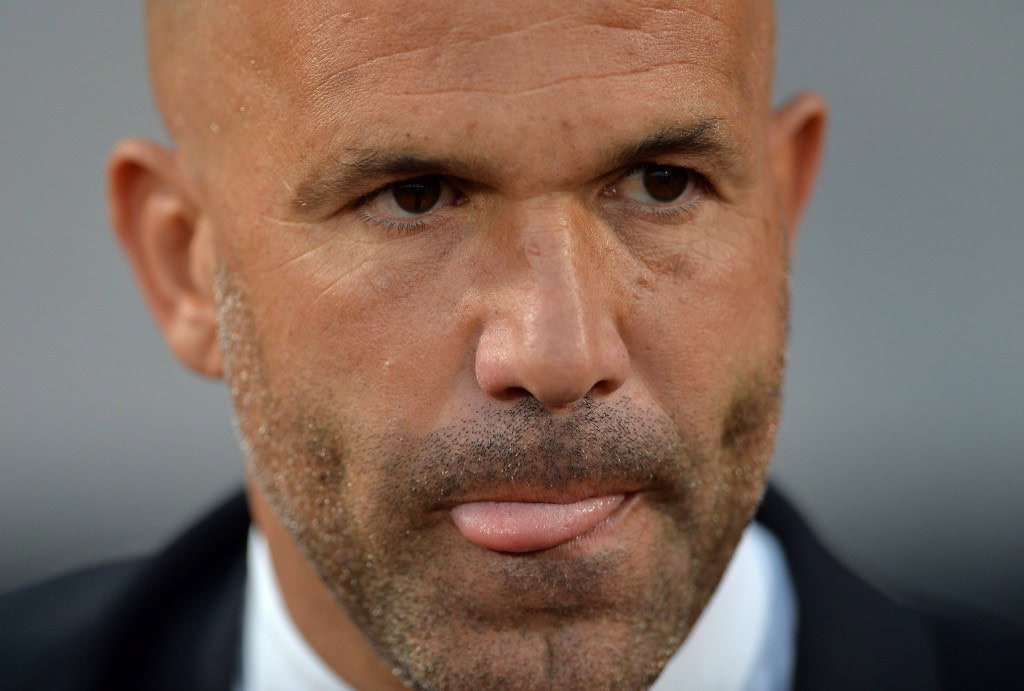 epa04817241 Luigi Di Biagio, head coach of Italy, reacts during UEFA European Under-21 Championship match between England and Italy at the Ander Stadium, Olomouc, Czech Republic, 24 June 2015. EPA/PETER POWELL .