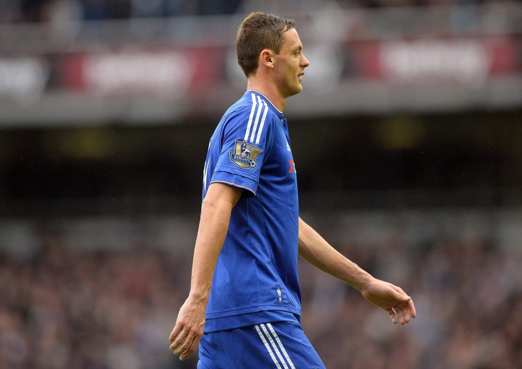 Chelsea's Nemanja Matic leaves the pitch after being given a red card during the English Premier League soccer match between West Ham United and Chelsea at The Boleyn Ground in London, Britain, 24 October 2015.