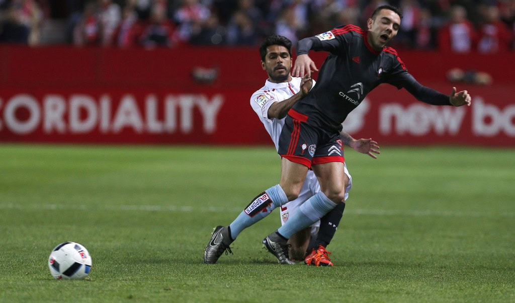 Iago Aspas has been in good form for Celta Vigo and will be looking to continue the same against Manchester United. (Photo Courtesy - EPA/JOSE MANUEL VIDAL)