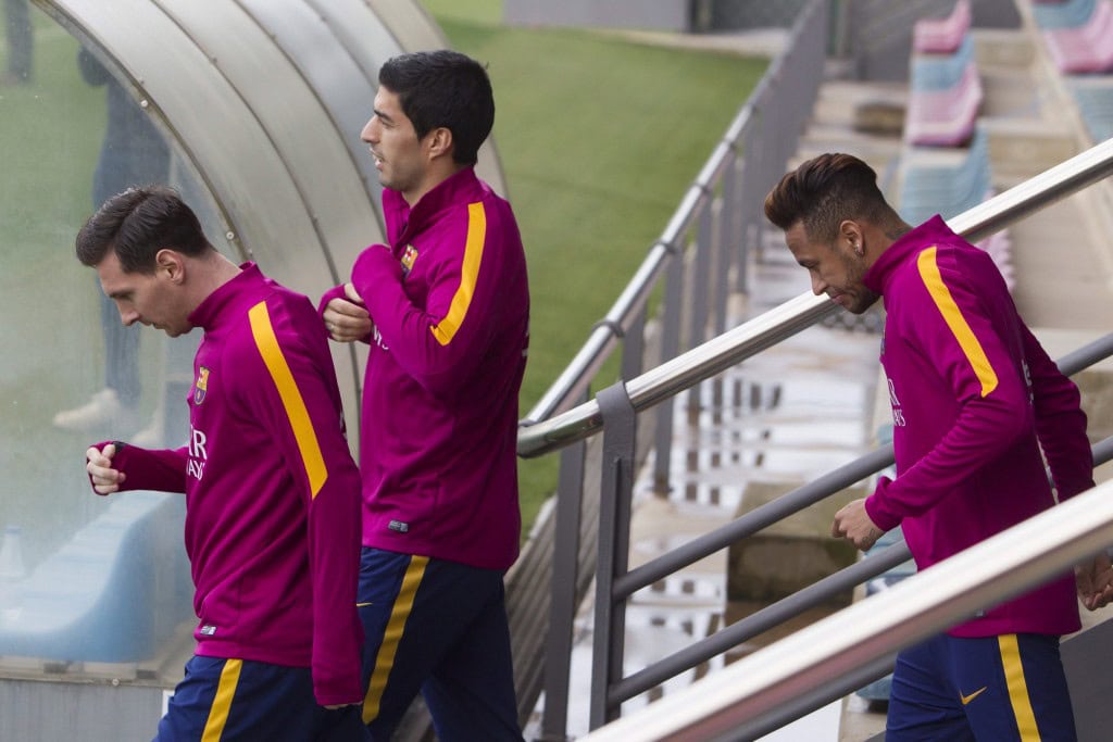 Barcelona want a young forward to add to their squad but are finding it hard to get their targets as the players know it would be difficult to get regular first-team action with the Terrific Trio of Neymar, Messi and Suarez in place. (Picture Courtesy - AFP/Getty Images)