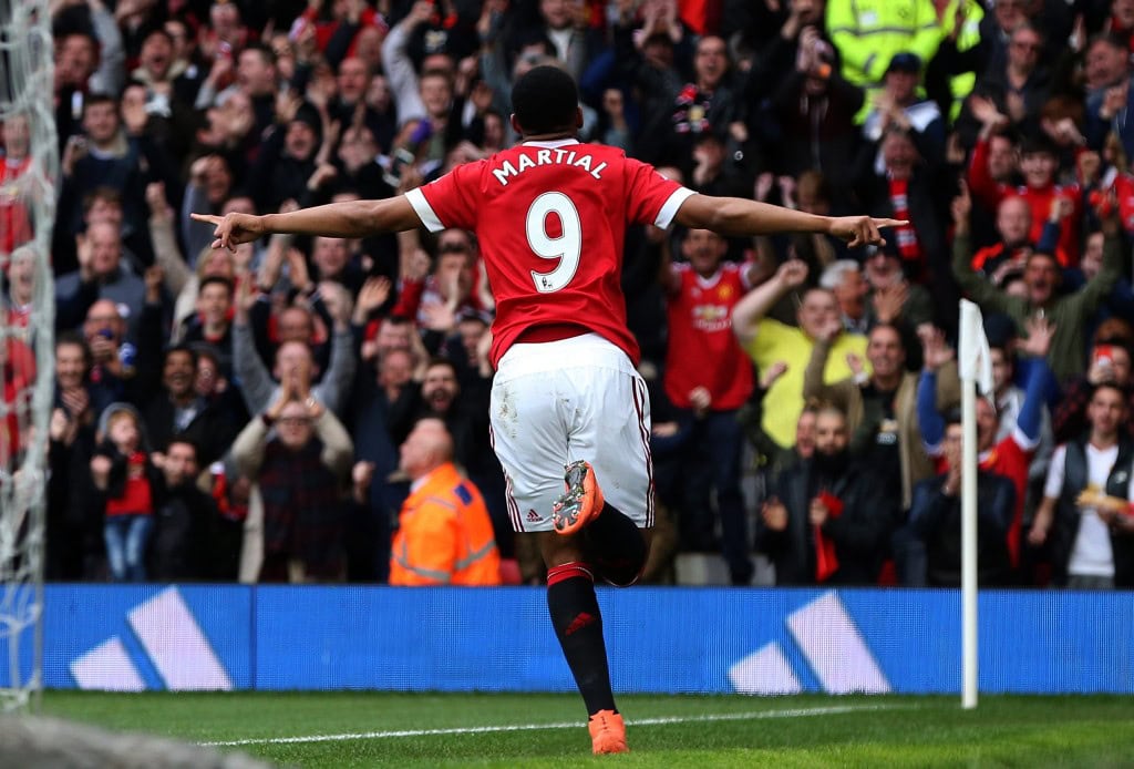 Martial is also likely to benefit in case of both of the formations and tactics suggested by The Hard Tackle. (Picture Courtesy - AFP/Getty Images)