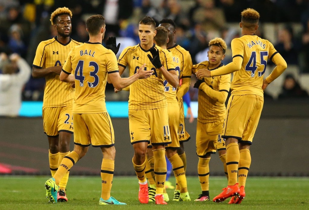 Erik Lamela scored the only goal for Spurs after being found by new signing Victor Wanyama. (Picture Courtesy - AFP/Getty Images)