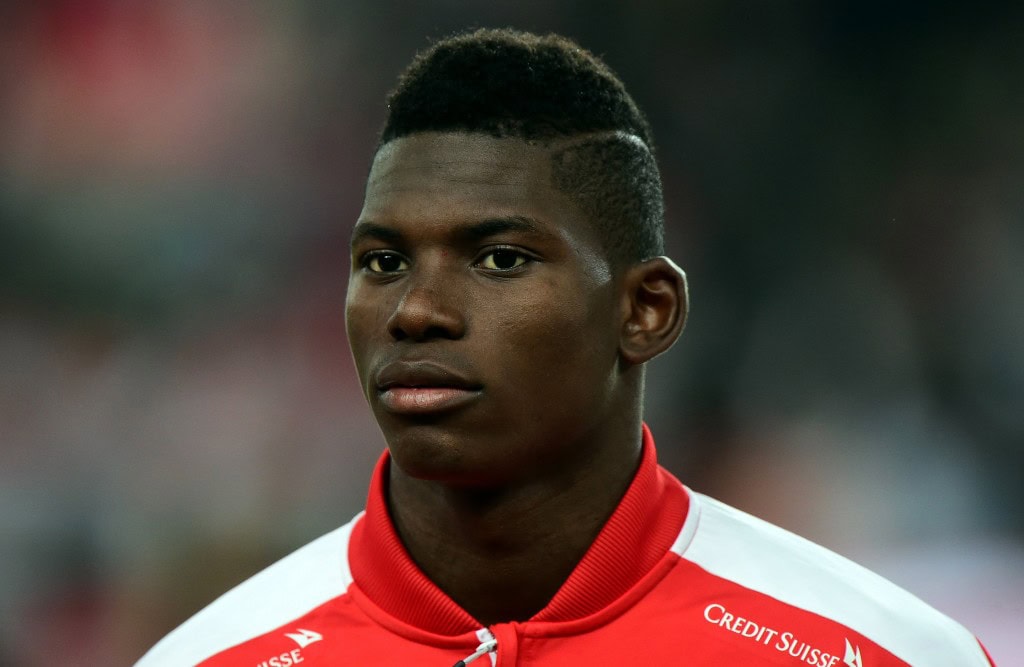 All eyes on Embolo. (Photo by Attila Kisbenedek/AFP/Getty Images)
