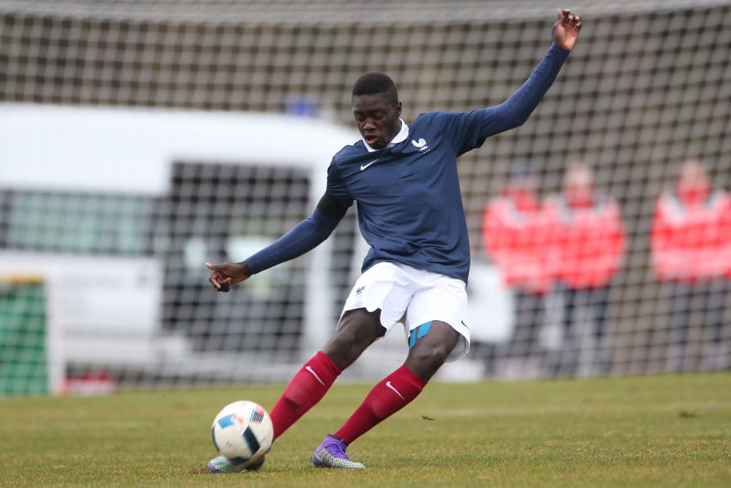 Konz, Germany - March 24: Dayotchanculle Upamecano of France during the friendly match between U18 Germany and U18 France at Saar-Mosel-Stadium on March 24, 2016 in Konz, Germany.(Photo by Andreas Schlichter/Bongarts/Getty Images)