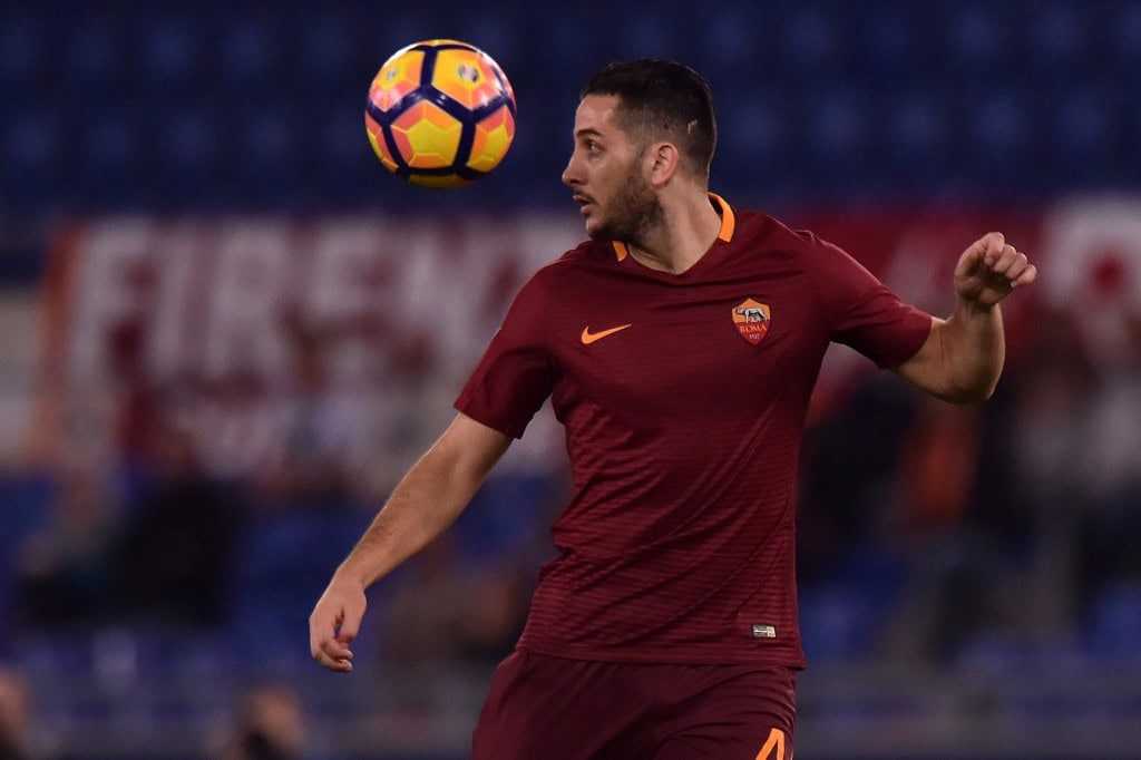 To defend is art and Manolas truly seems like an artist in Rome. (Picture Courtesy - AFP/Getty Images)