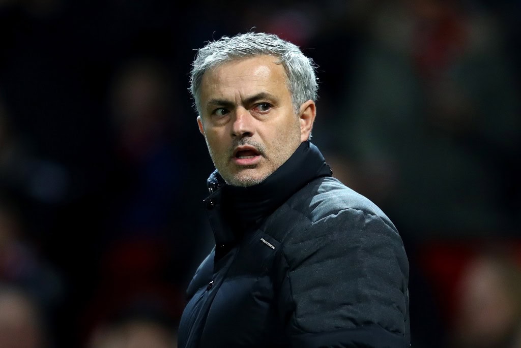 MANCHESTER, ENGLAND - JANUARY 10: Jose Mourinho, Manager of Manchester United looks on during the EFL Cup Semi-Final First Leg match between Manchester United and Hull City at Old Trafford on January 10, 2017 in Manchester, England. (Photo by Clive Mason/Getty Images)