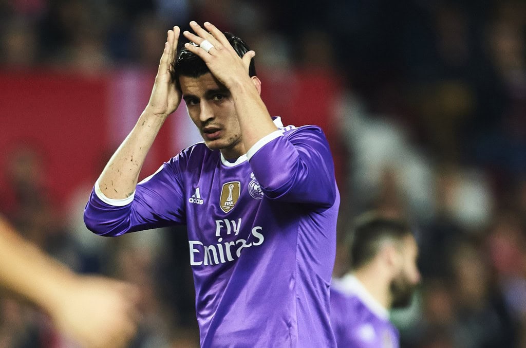 Alvaro Morata has struggled to hold down a regular place for himself in the Real Madrid first team. (Photo courtesy - Aitor Alcalde/Getty Images)